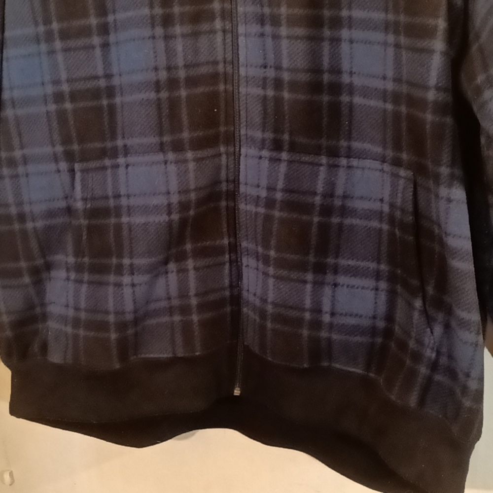 Basic Editions Fleeced Lined Plus Size Plaid Hood… - image 3